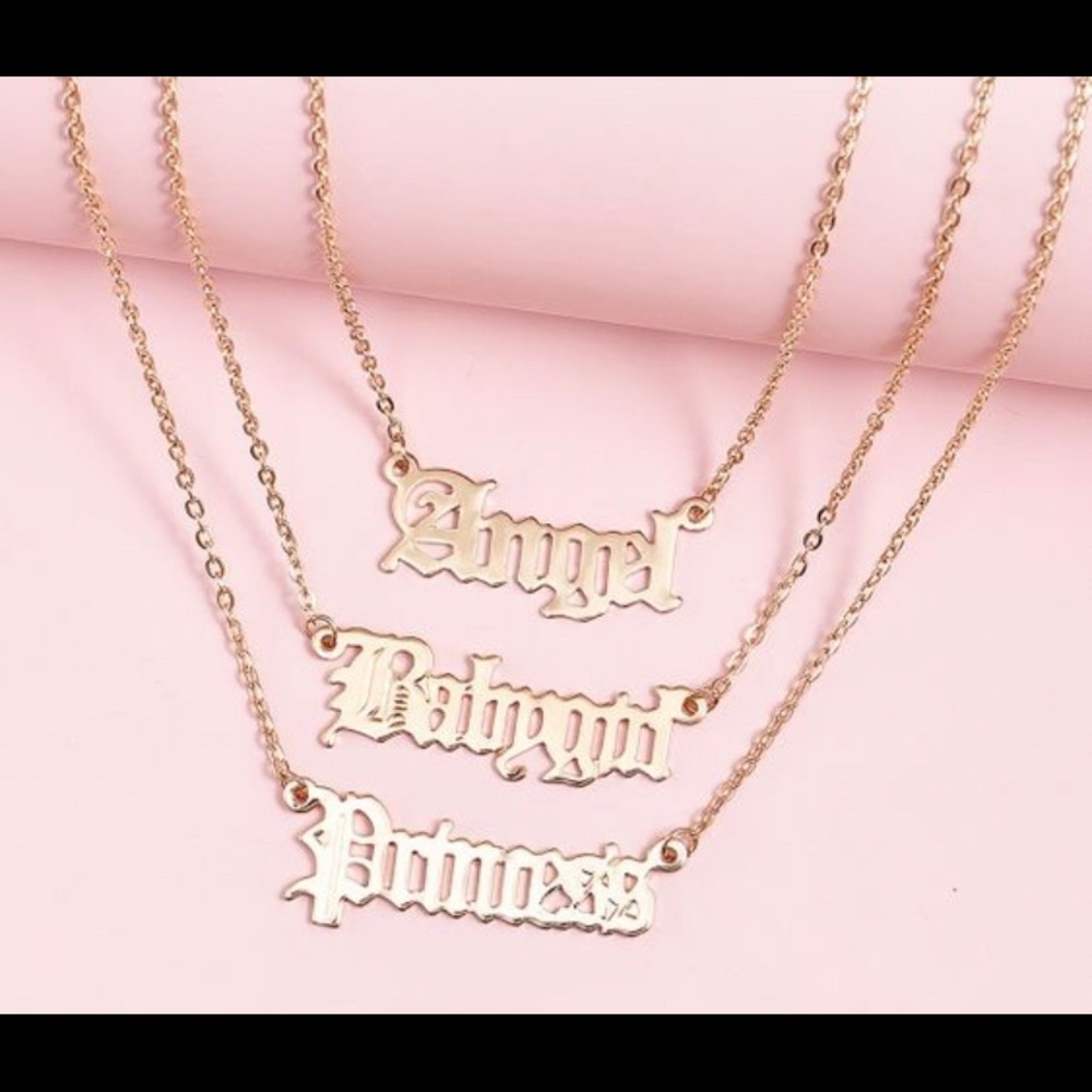 Gold 3 Piece Necklace Pack